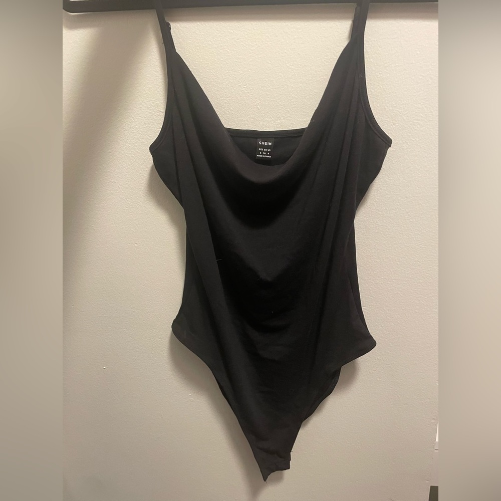 Cowl neck body suit